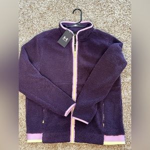 Under Armour purple fleece golf jacket, NWT, size medium